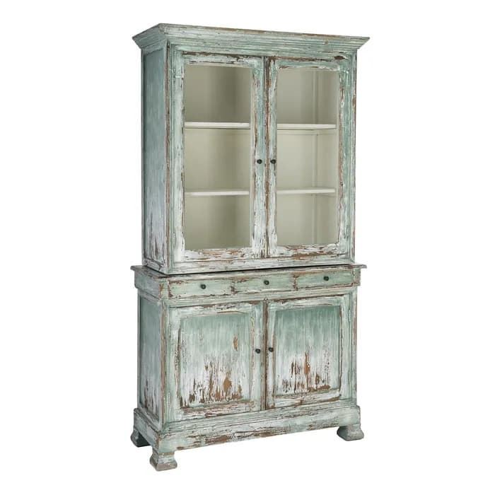 Alacena madera reciclada salón 120 x 47 x 218 cm - Imagen 1