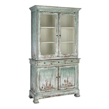 Alacena madera reciclada salón 120 x 47 x 218 cm - Imagen 1