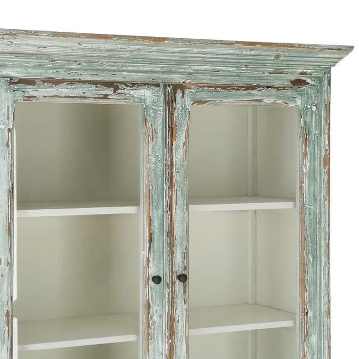 Alacena madera reciclada salón 120 x 47 x 218 cm - Imagen 3