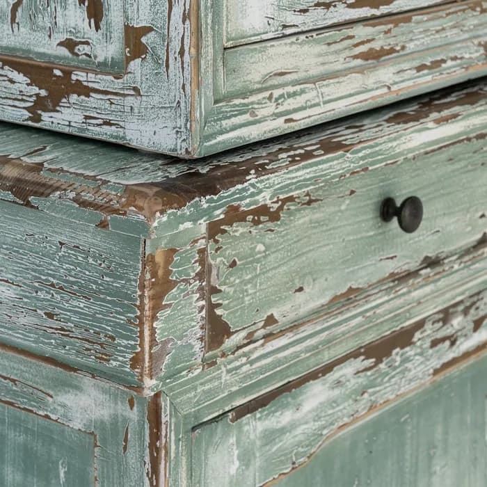 Alacena madera reciclada salón 120 x 47 x 218 cm - Imagen 7