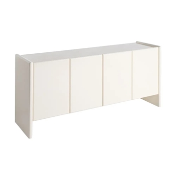 Aparador lacado crema mármol-DM salón 163 x 45 x 75 cm - Imagen 1