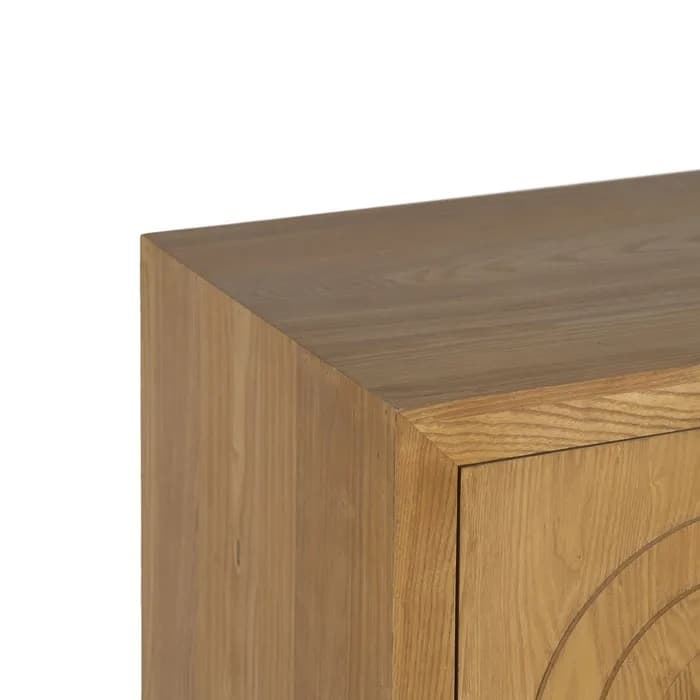 Aparador madera natural 120x40x80 cm - Imagen 3