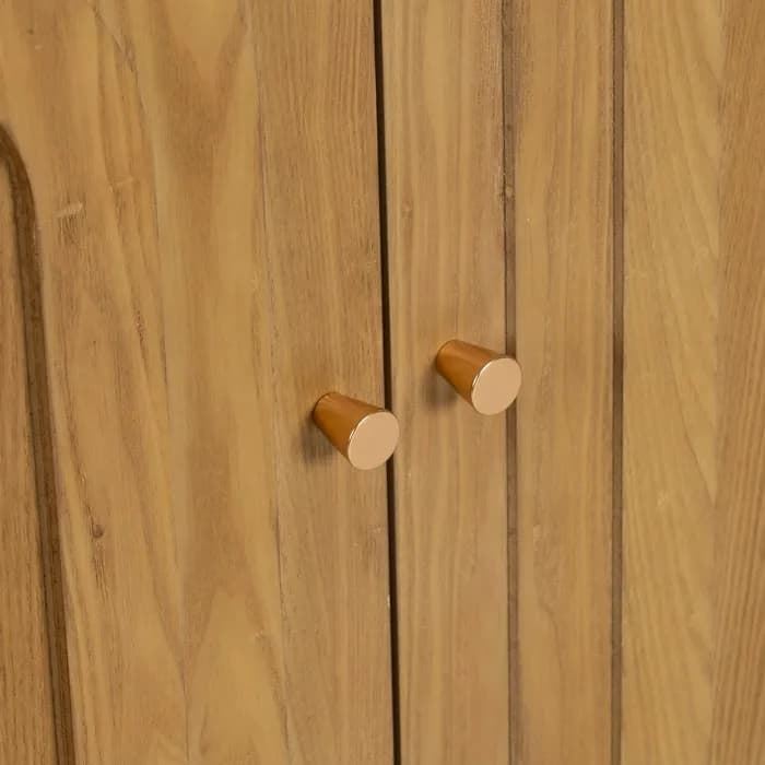 Aparador madera natural 120x40x80 cm - Imagen 5
