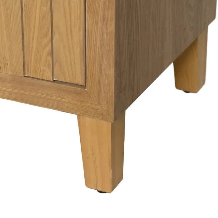 Aparador madera natural 120x40x80 cm - Imagen 6