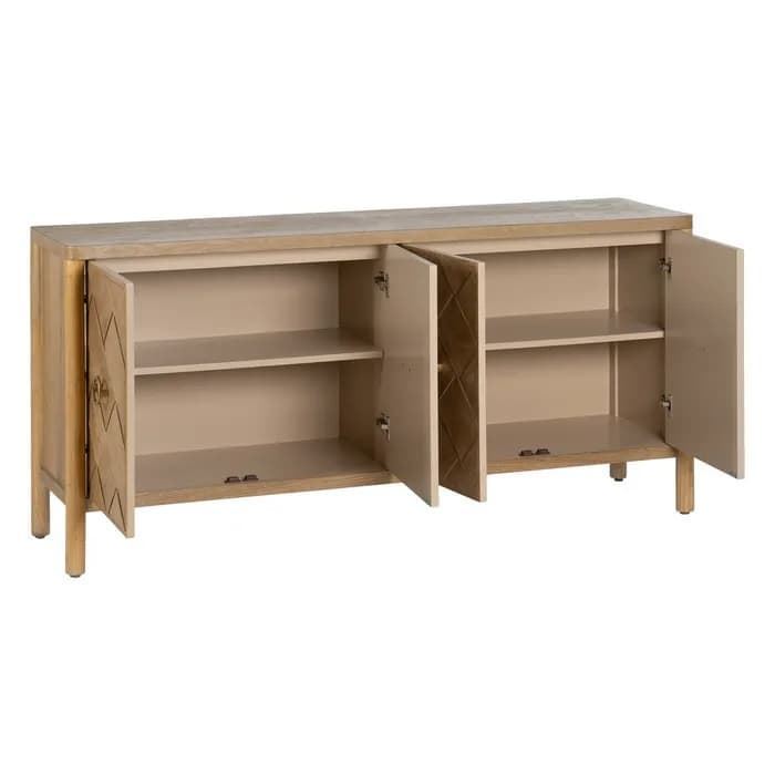 Aparador natural madera 178.50x45x83 cm - Imagen 2