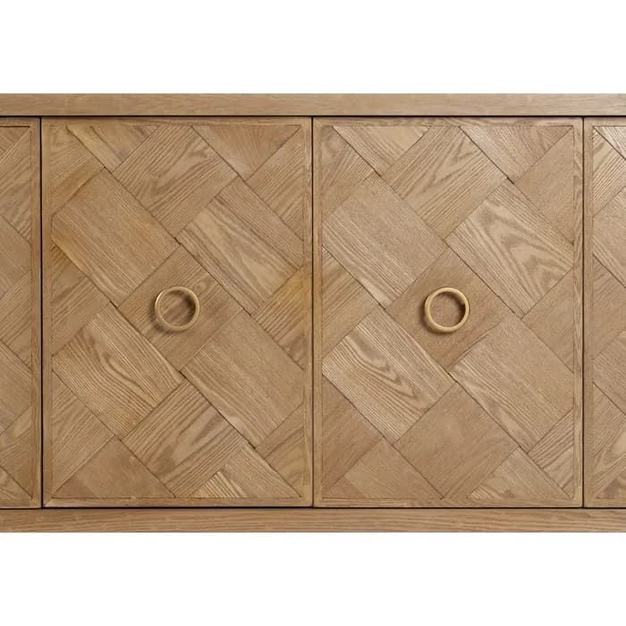 Aparador natural madera 178.50x45x83 cm - Imagen 4