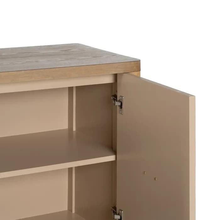 Aparador natural madera 178.50x45x83 cm - Imagen 5