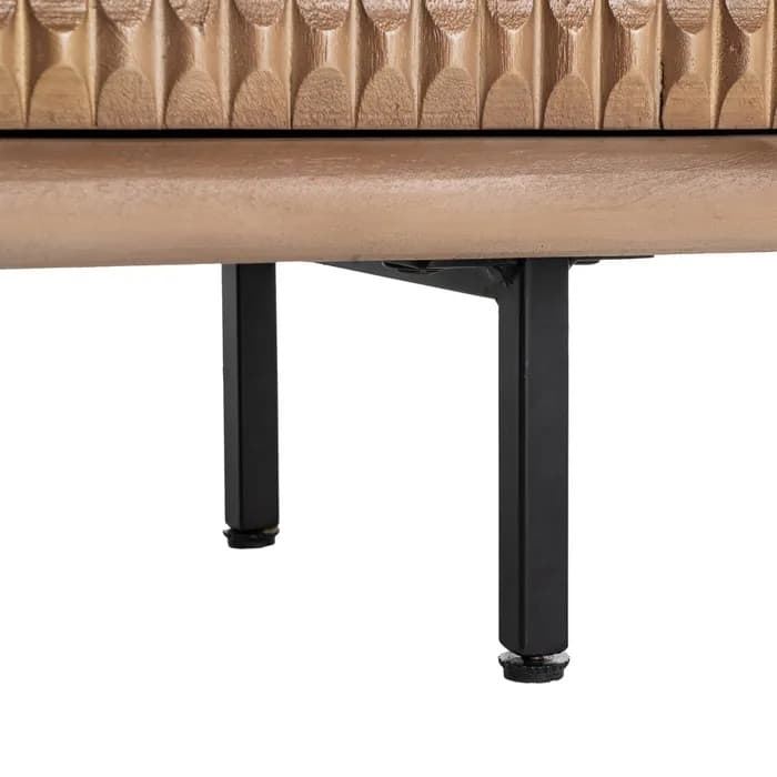 Aparador natural madera de mango salón 168 x 40 x 58 cm - Imagen 8