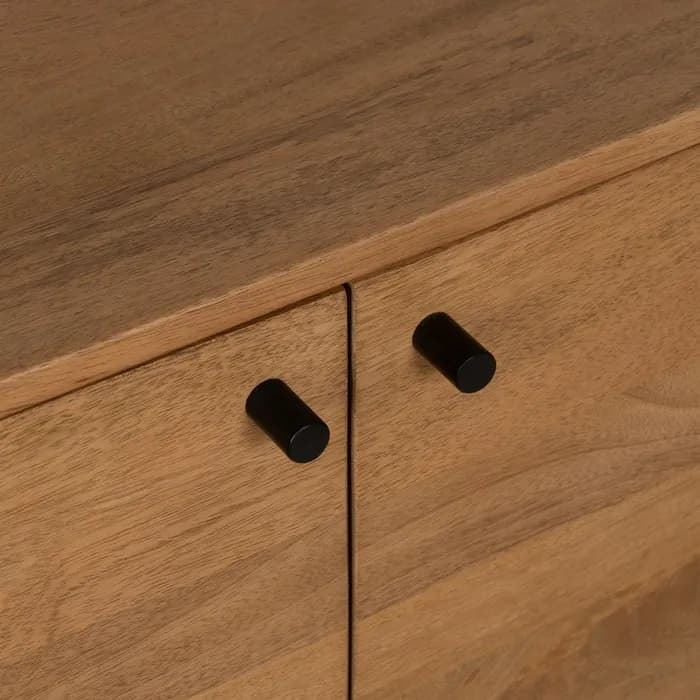 Aparador natural madera de mango salón 170 x 40 x 80 cm - Imagen 6