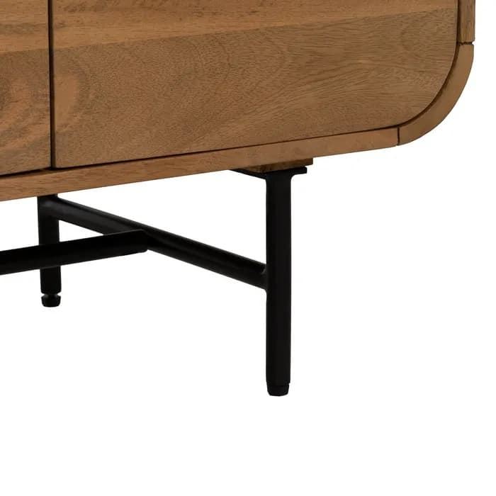 Aparador natural madera de mango salón 170 x 40 x 80 cm - Imagen 7