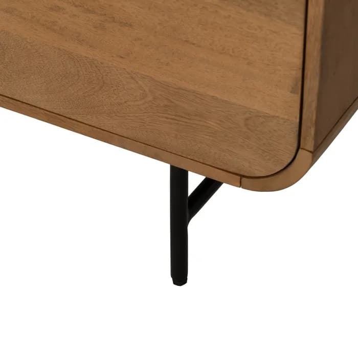 Aparador natural madera de mango salón 170 x 40 x 80 cm - Imagen 8