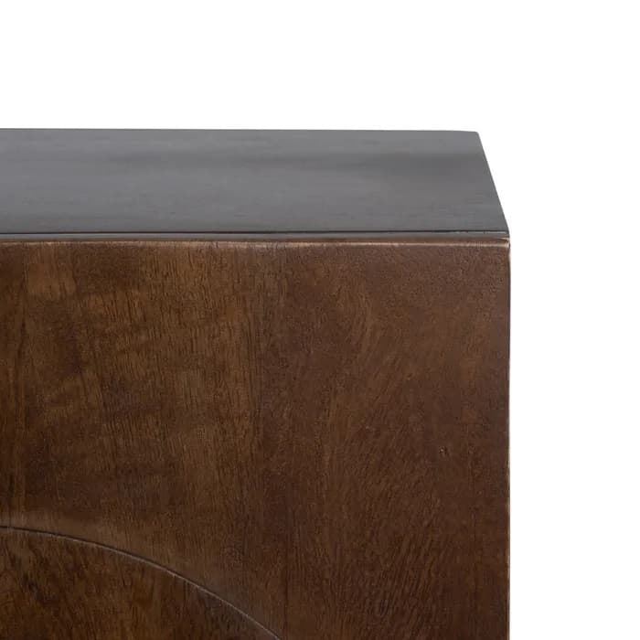 Aparador salón marrón madera de mango 150x40x75 cm - Imagen 5