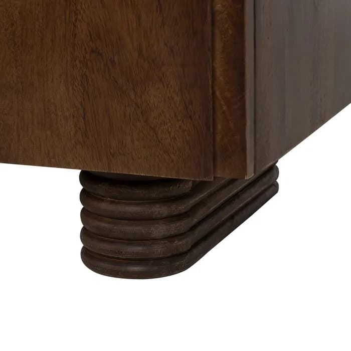 Aparador salón marrón madera de mango 150x40x75 cm - Imagen 6