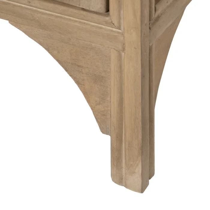 Aparador salón natural madera de mango 166x46x87 cm - Imagen 8
