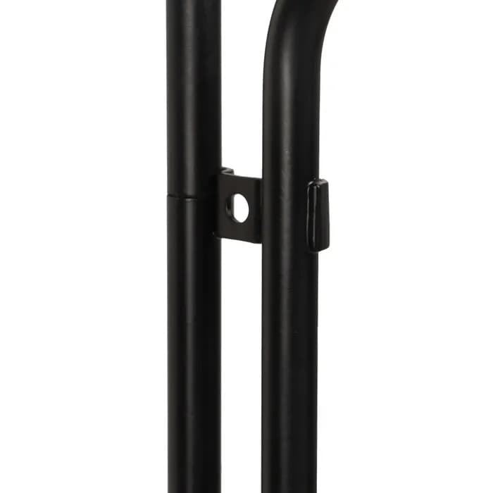 Aplique pared negro metal/tejido 25x37x60 cm - Imagen 3