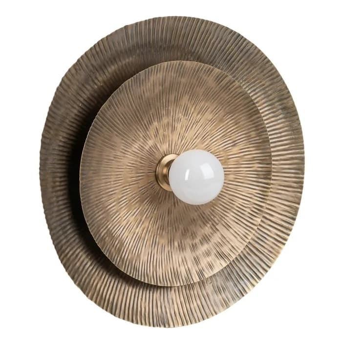 Aplique pared oro metal 54x8x54 cm - Imagen 1
