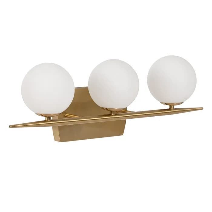 Aplique pared oro metal/cristal 60 x 15 x 20 cm - Imagen 2