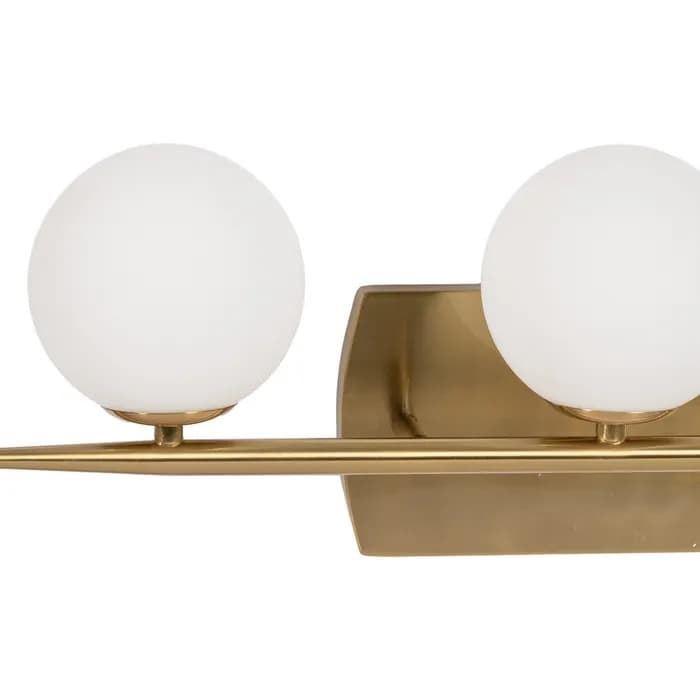 Aplique pared oro metal/cristal 60 x 15 x 20 cm - Imagen 3