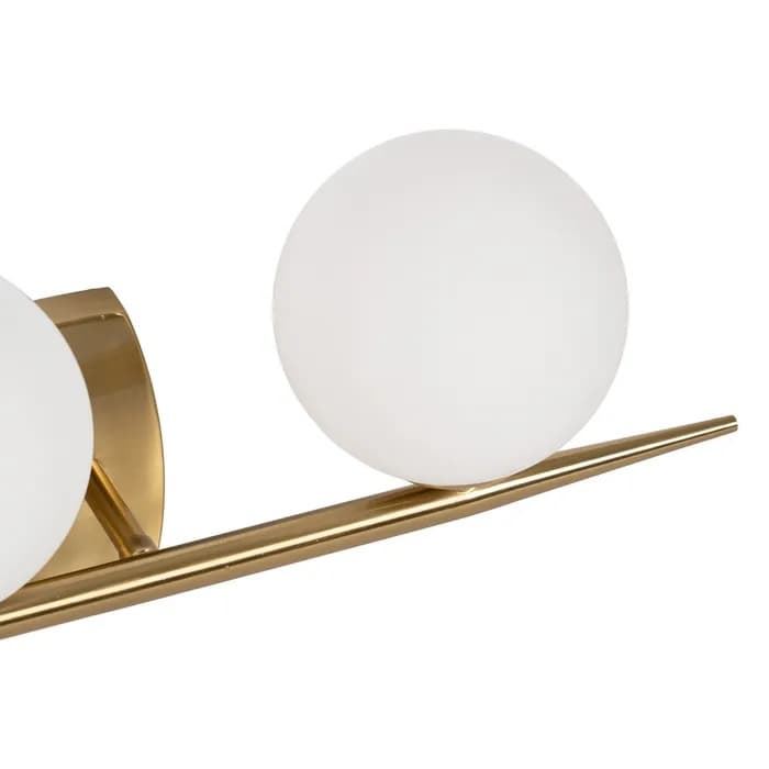 Aplique pared oro metal/cristal 60 x 15 x 20 cm - Imagen 5