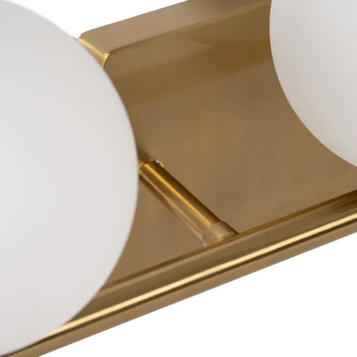 Aplique pared oro metal/cristal 60 x 15 x 20 cm - Imagen 6