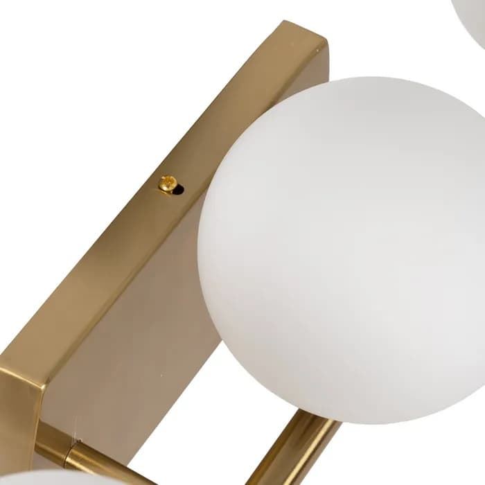 Aplique pared oro metal/cristal 60 x 15 x 20 cm - Imagen 7