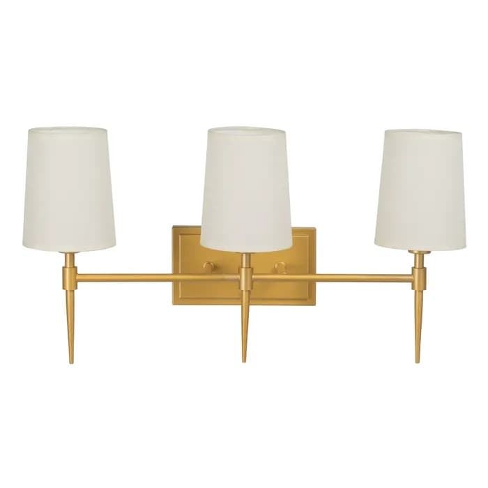Aplique pared oro metal/tejido moderno 58x20x31.50 cm - Imagen 2