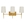 Aplique pared oro metal/tejido moderno 58x20x31.50 cm - Imagen 2