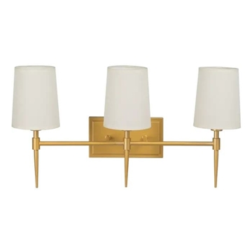 Aplique pared oro metal/tejido moderno 58x20x31.50 cm - Imagen 2