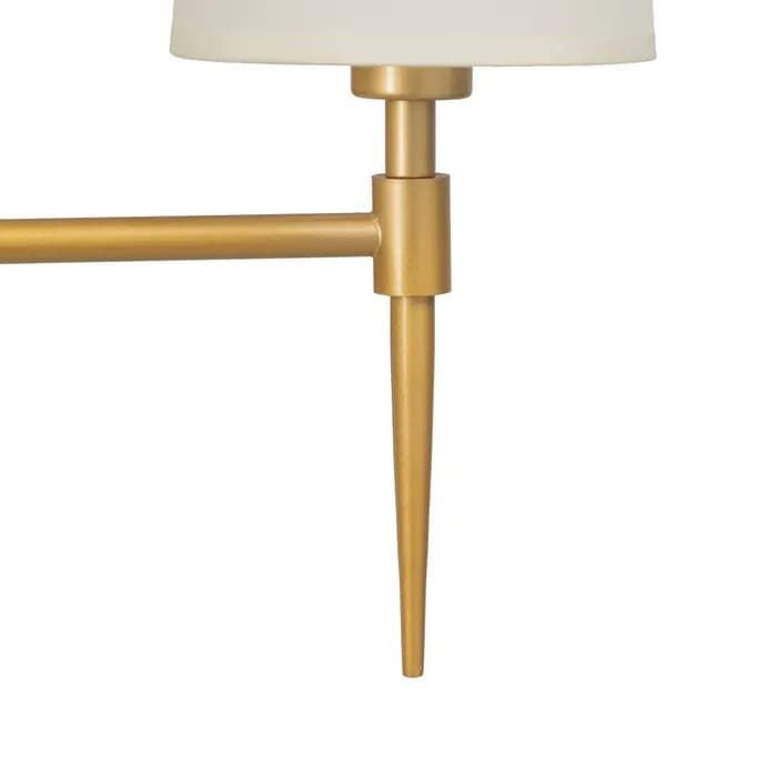 Aplique pared oro metal/tejido moderno 58x20x31.50 cm - Imagen 4