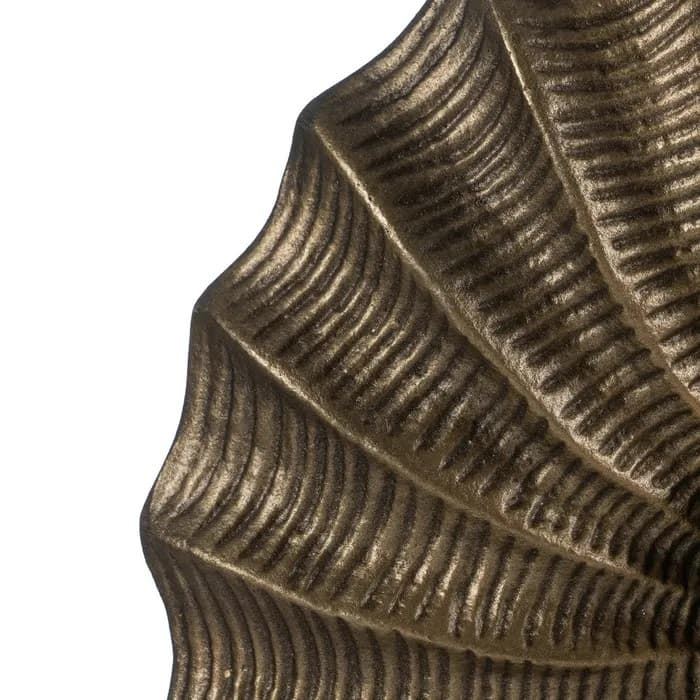 Aplique pared oro viejo metal 27x9x27 cm - Imagen 4