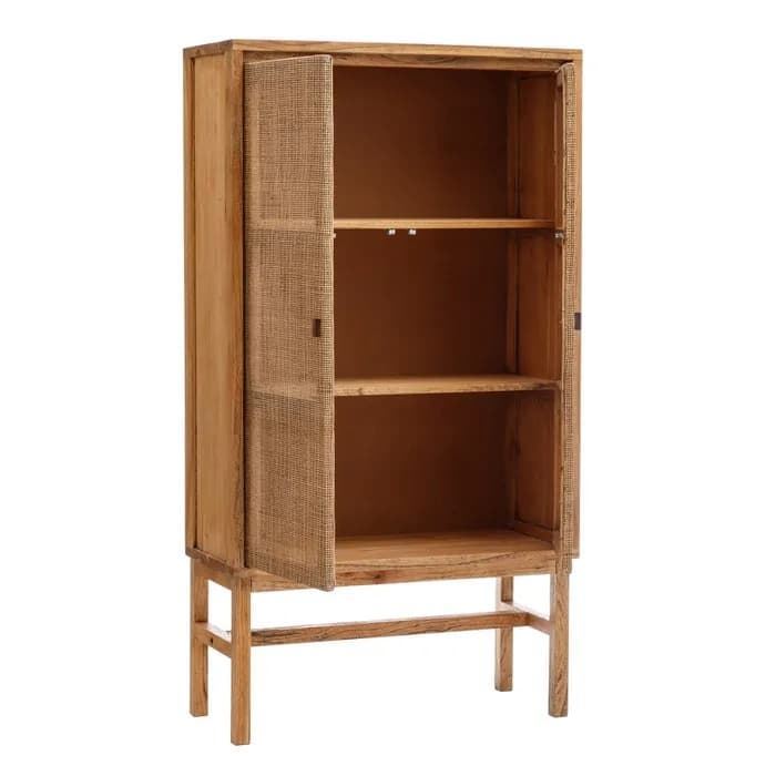 Armario miel madera mindi 90x165x38 cm - Imagen 2