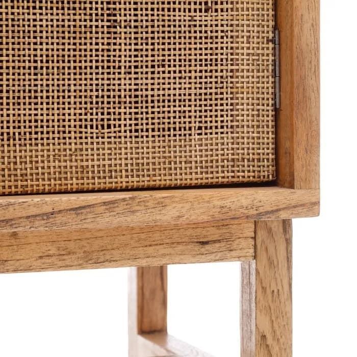 Armario miel madera mindi 90x165x38 cm - Imagen 5