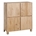 Armario natural madera mindi 110x45x120 cm - Imagen 1