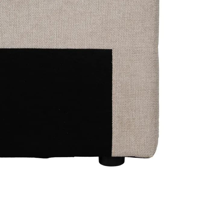 Cabecero beige tejido dormitorio 160 x 8 x 100 cm - Imagen 3