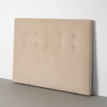Cabecero beige tejido dormitorio 165 x 8 x 125 cm - Imagen 1