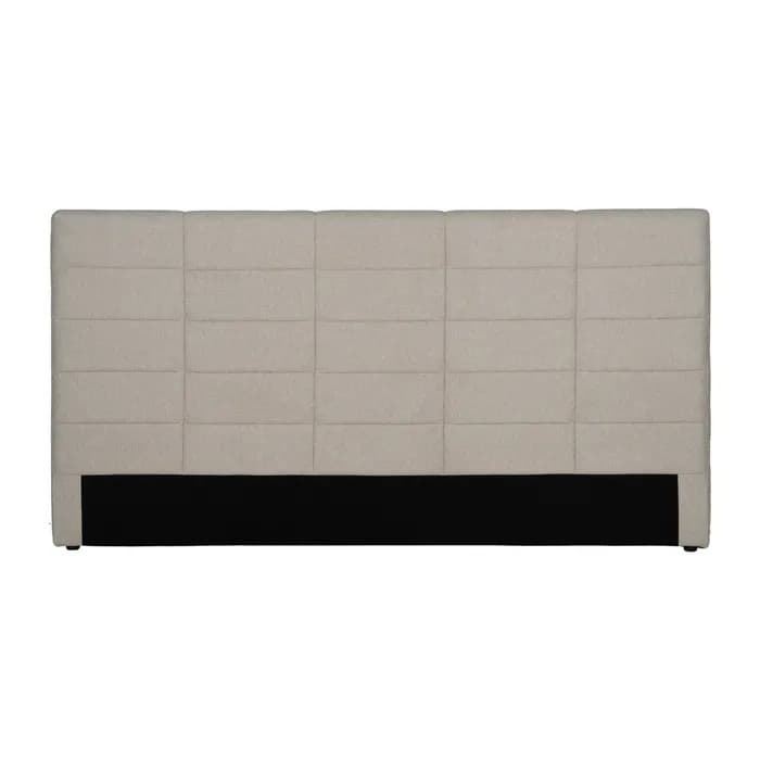 Cabecero beige tejido dormitorio 190 x 8 x 100 cm - Imagen 1