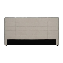 Cabecero beige tejido dormitorio 190 x 8 x 100 cm - Imagen 1