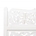 Cabecero blanco rozado DM-madera 180x123 cm - Imagen 2