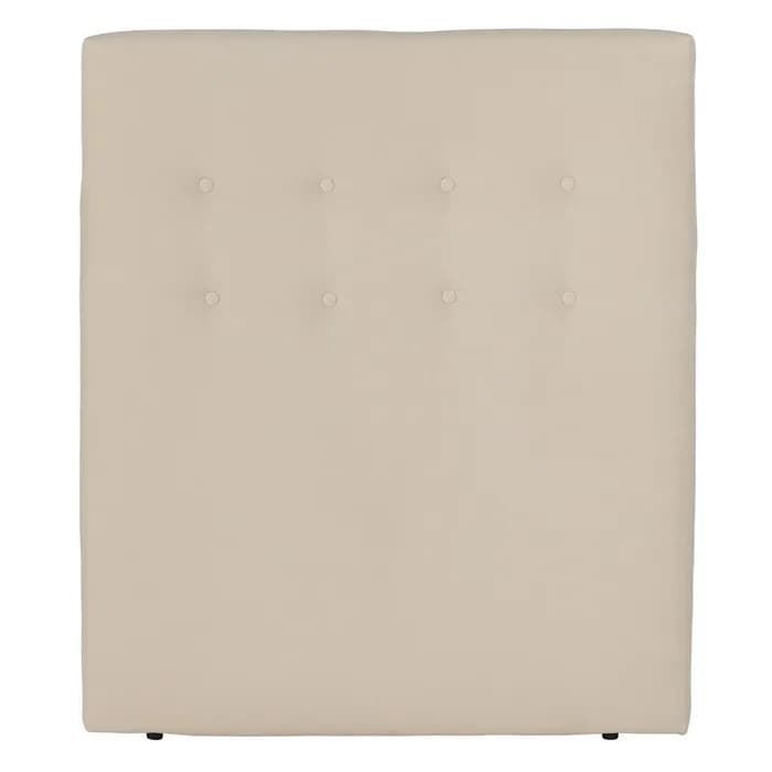 Cabecero dormitorio crema tejido 105x8x125 cm - Imagen 1