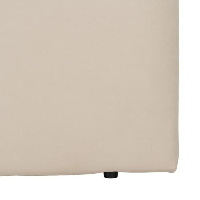 Cabecero dormitorio crema tejido 105x8x125 cm - Imagen 4