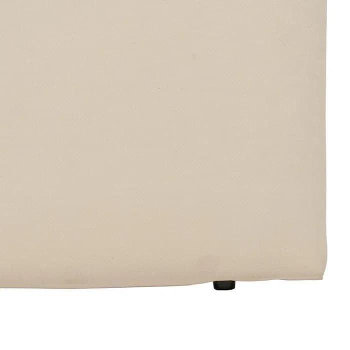 Cabecero dormitorio crema tejido 165x8x125 cm - Imagen 4