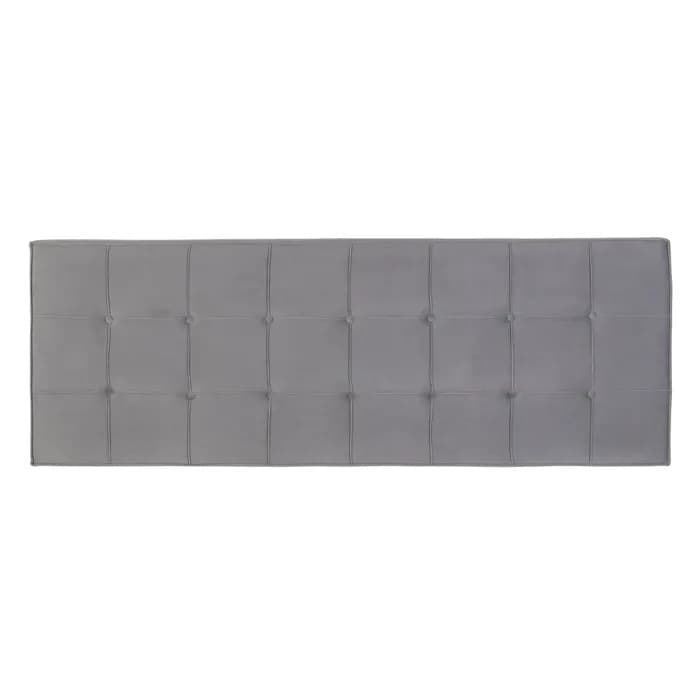 Cabecero dormitorio gris tejido 180x7x64 cm - Imagen 1