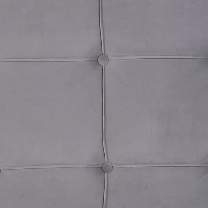Cabecero dormitorio gris tejido 180x7x64 cm - Imagen 3