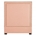 Cabecero dormitorio rosa tejido-madera 100x8x120 cm - Imagen 1