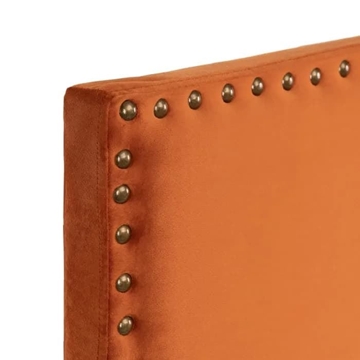 Cabecero dormitorio terracota tejido 160x6x60 cm - Imagen 2