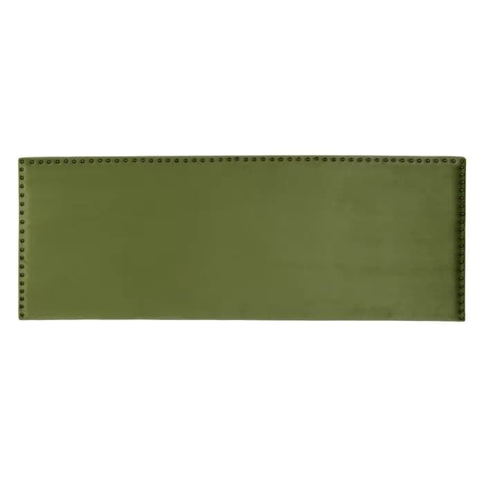 Cabecero dormitorio verde tejido 160x6x60 cm - Imagen 1
