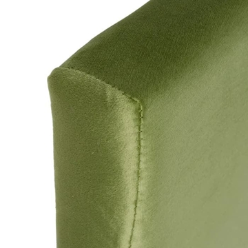 Cabecero dormitorio verde tejido 160x7x64 cm - Imagen 2