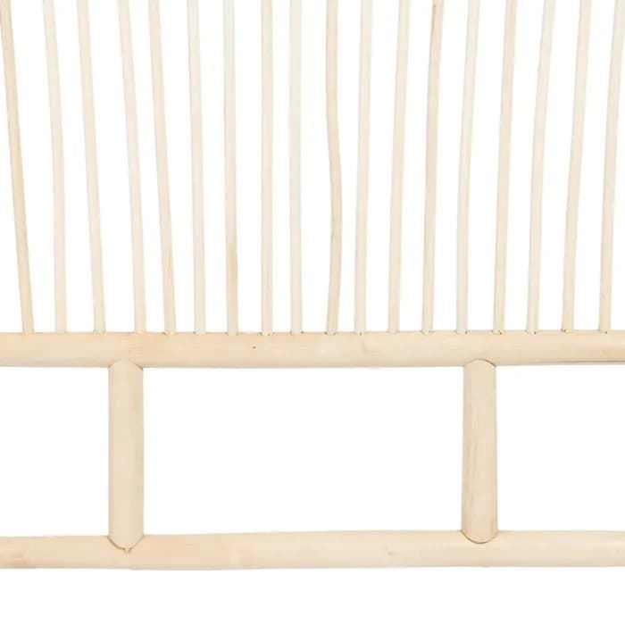 Cabecero natural ratán dormitorio 160x3x125 cm - Imagen 4