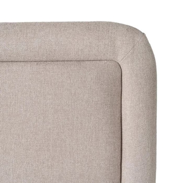 Cama beige tejido dormitorio 160 x 217 x 107 cm - Imagen 2