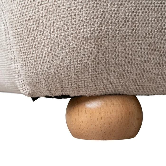 Cama beige tejido dormitorio 160 x 217 x 94 cm - Imagen 6